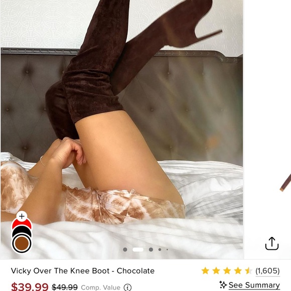 Taupe Suede Women's Boots - Picture 14 of 14